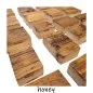 Preview: Holzmusterklötze Bohle aus Massivholz / Altholz / Gerüstbohlen Farbe honey